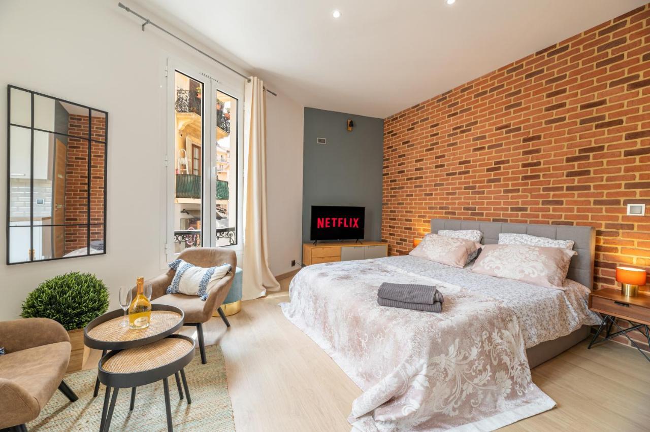 Grand Studio Climatise Tres Proche Monaco 보솔레이 외부 사진